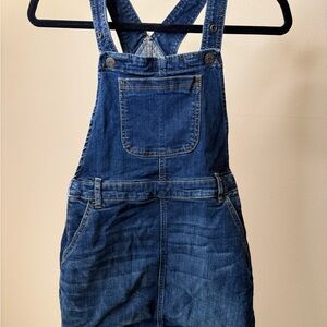 GAP Kids Denim Overalls Girls Size L Blue Bib Jean Jumpsuit